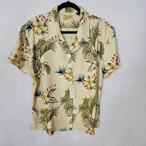 Eagle‎ Dry Goods silk shirt Hawaiian SHIRT SIZE M  NWT